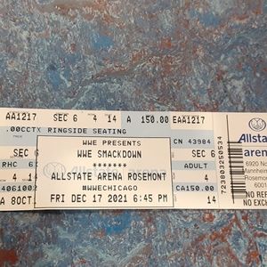 Upcoming wwe smackdown event ringside tickets december 17th 2021